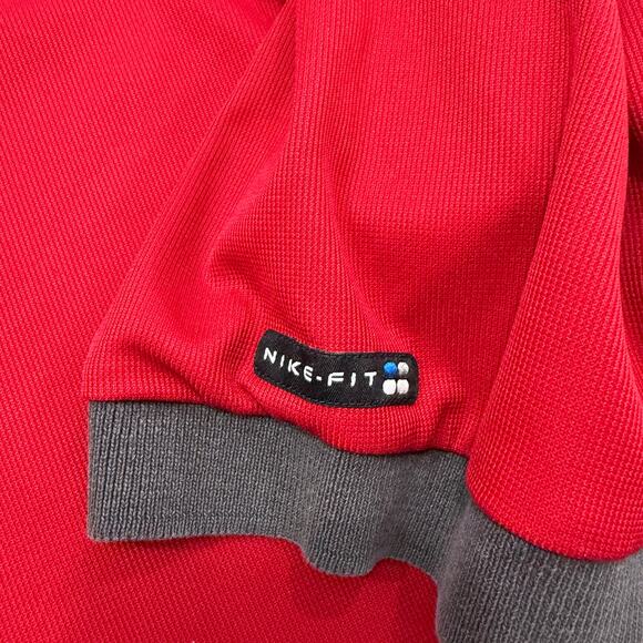 Vintage Nike Tiger Woods Polo Shirt Men's Extra Large XL Red Golfing Golf y2k - Picture 4 of 9